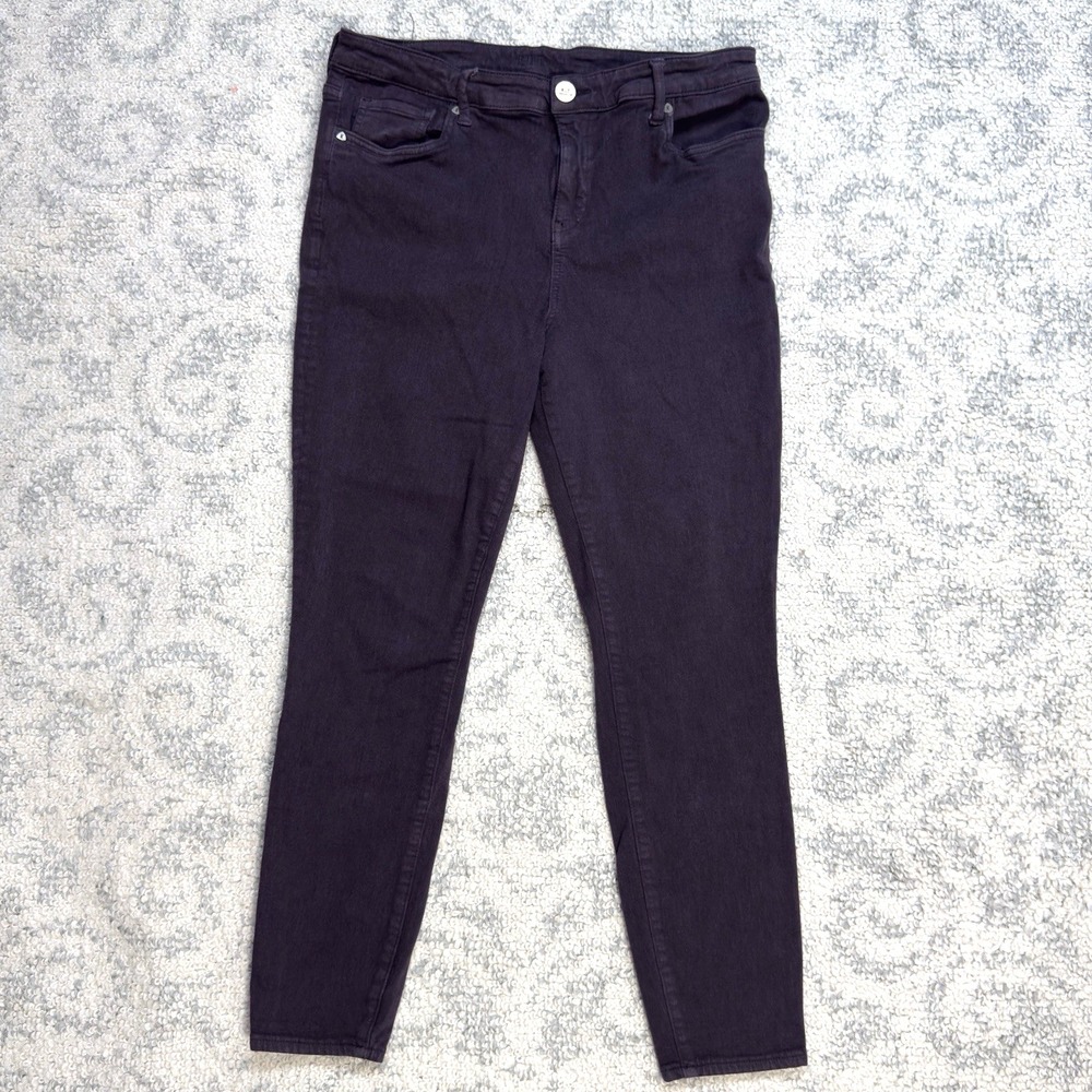 Kut from the Kloth Purple Donna High Rise Ankle‎ Skinny Women  Size 14